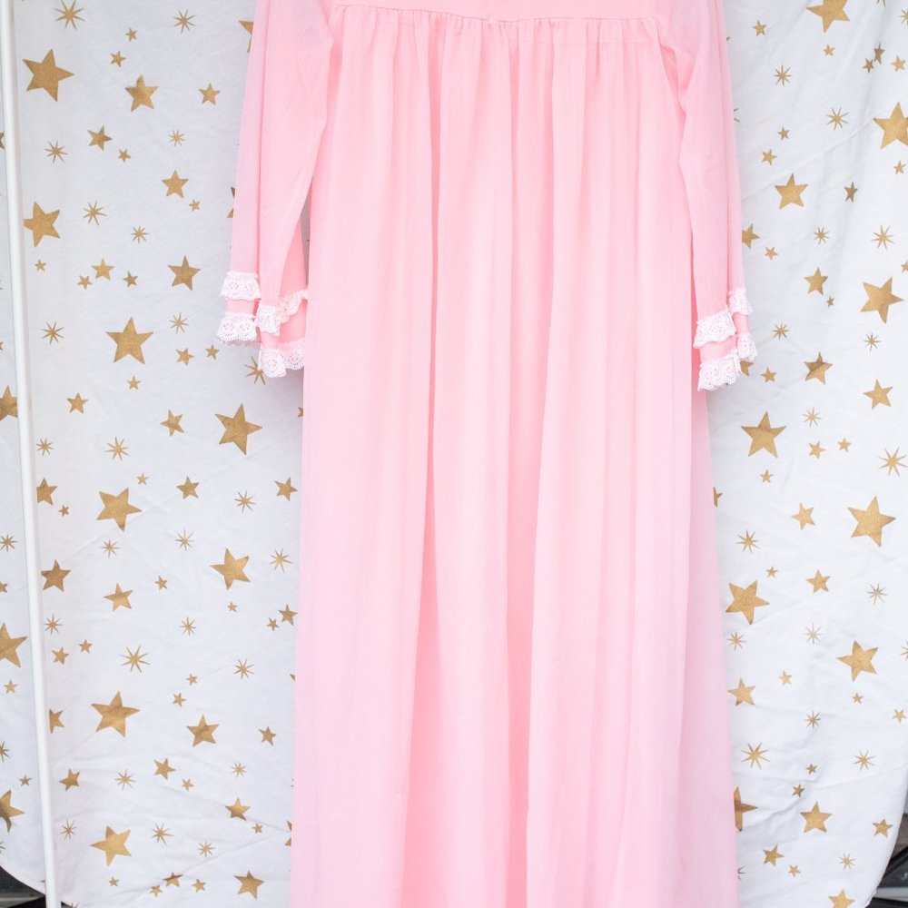 Vintage Pink Nightgown and Robe Set - Picture 2 of 11
